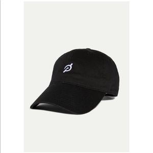 Black Peloton Cotton Adjustable Hat
